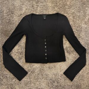 Black Long Sleeve Top